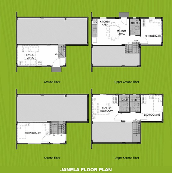 Janela Floor Plan House and Lot in Daang Hari